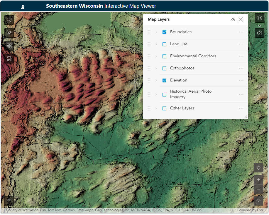 Screenshot of the Interactive Map Viewer